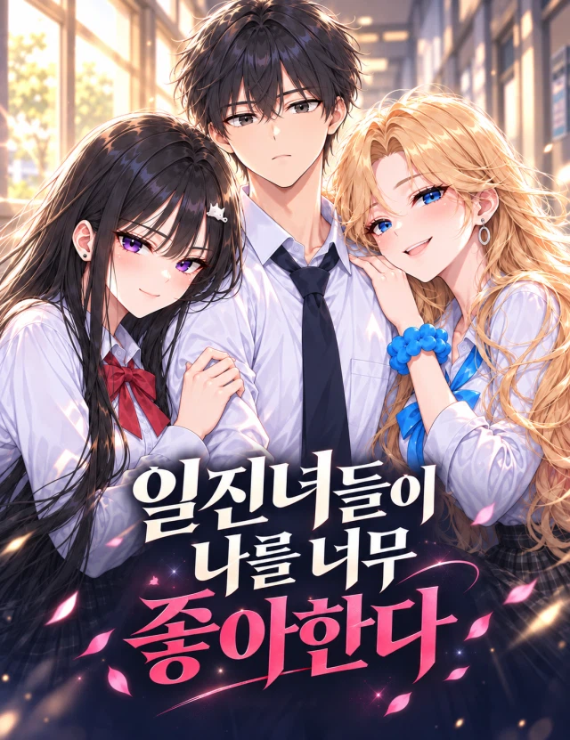 일진녀들이 나를 너무 좋아한다 표지