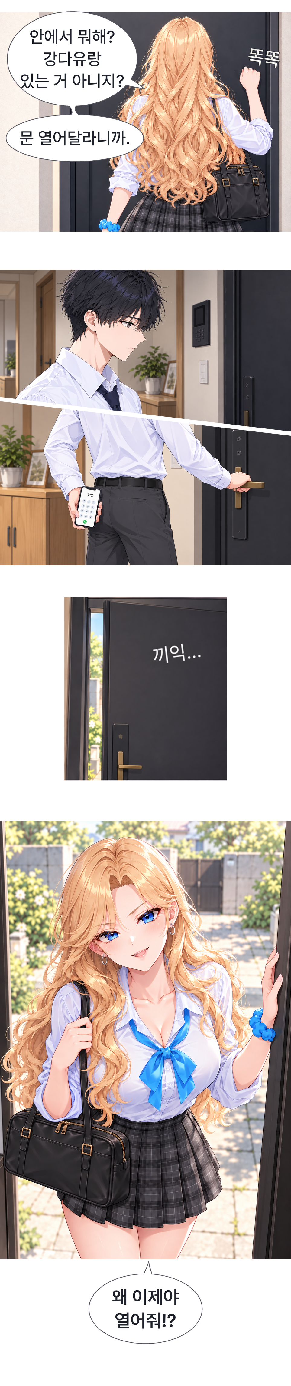 일진녀들이 나를 너무 좋아한다 1화 원고 22