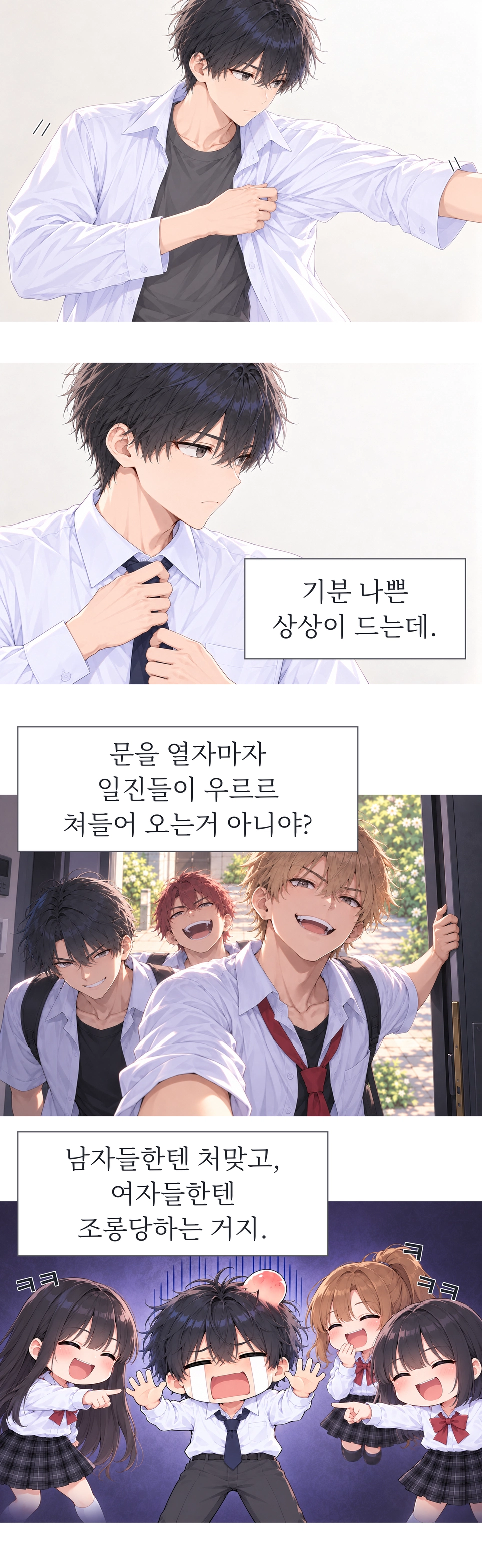 일진녀들이 나를 너무 좋아한다 1화 원고 20