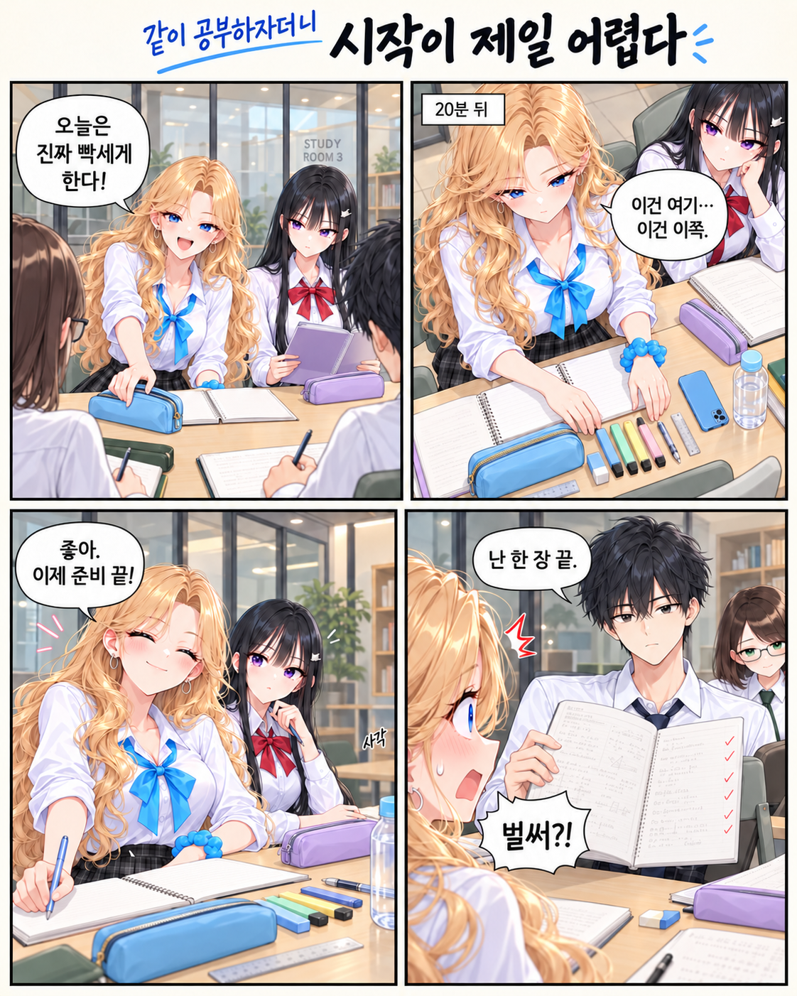 일진녀들이 나를 너무 좋아한다 6화 원고 1