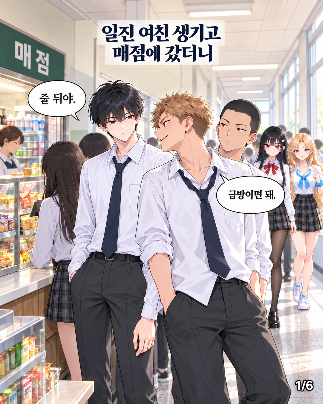 일진녀들이 나를 너무 좋아한다 9화 원고 1