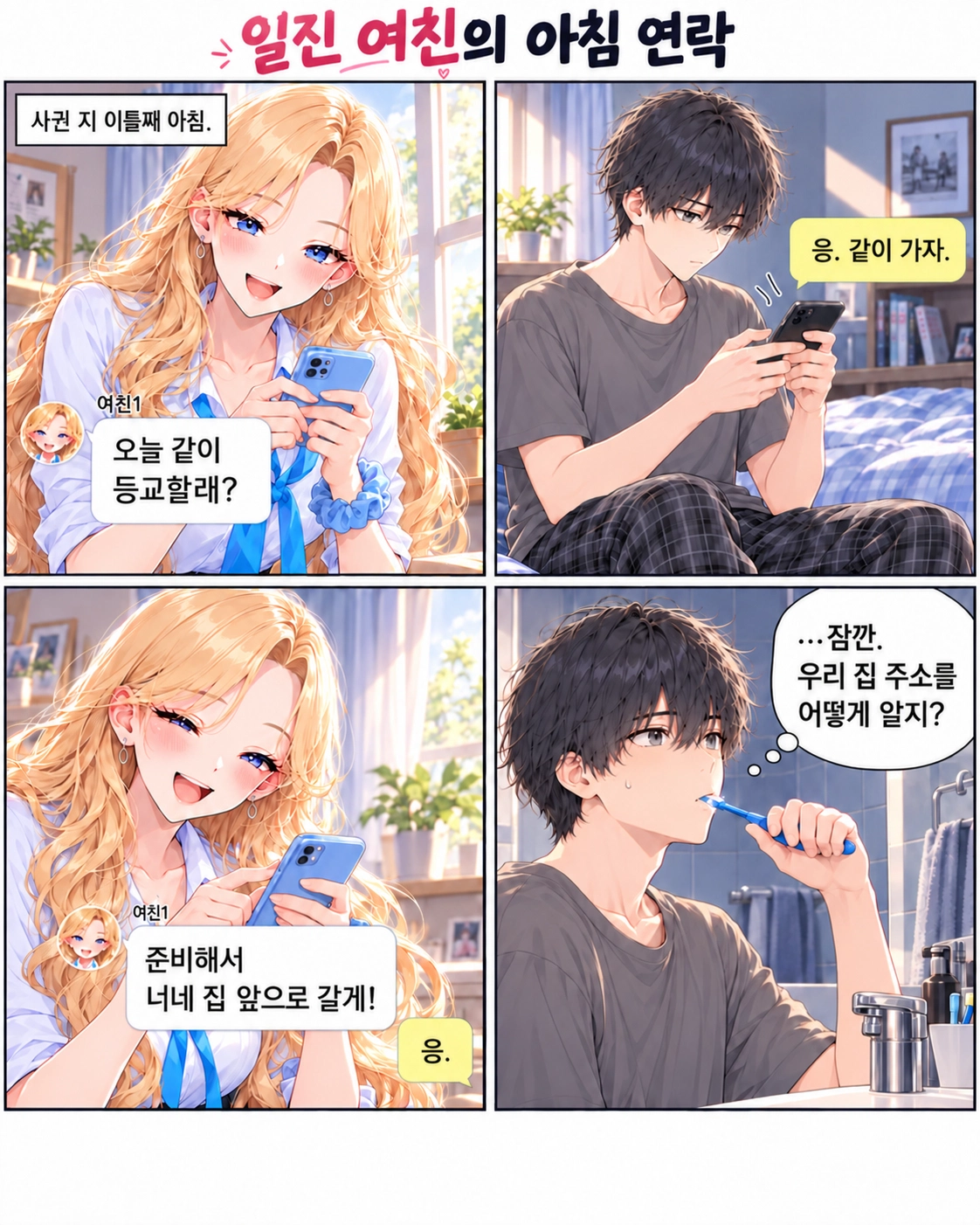 일진녀들이 나를 너무 좋아한다 1화 원고 4